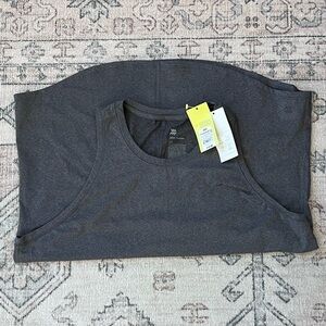 Gray racerback tank top